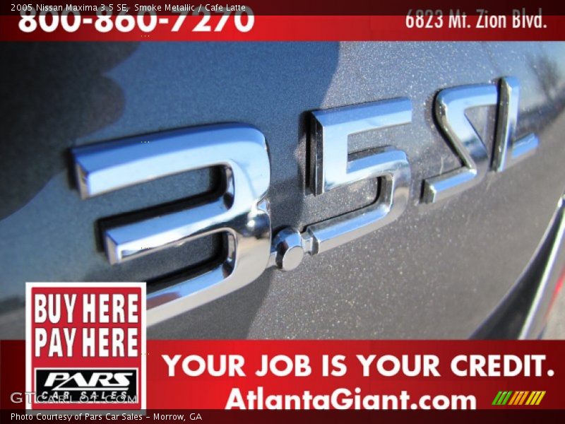 Smoke Metallic / Cafe Latte 2005 Nissan Maxima 3.5 SE