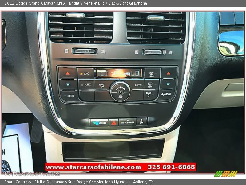 Bright Silver Metallic / Black/Light Graystone 2012 Dodge Grand Caravan Crew