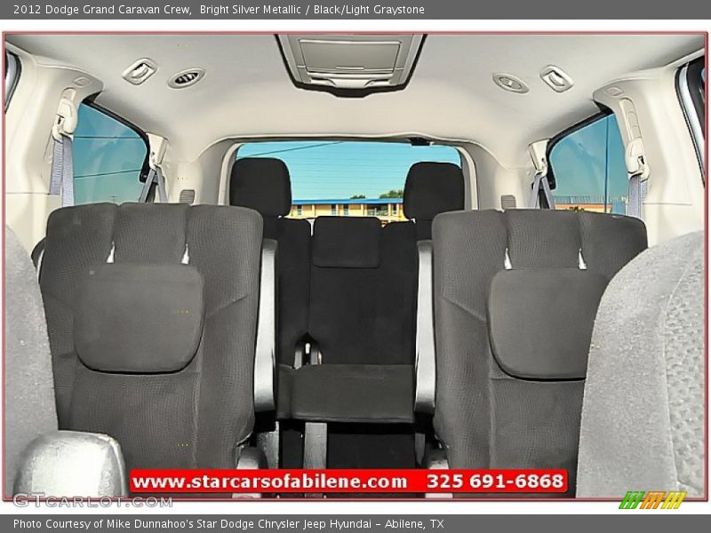 Bright Silver Metallic / Black/Light Graystone 2012 Dodge Grand Caravan Crew