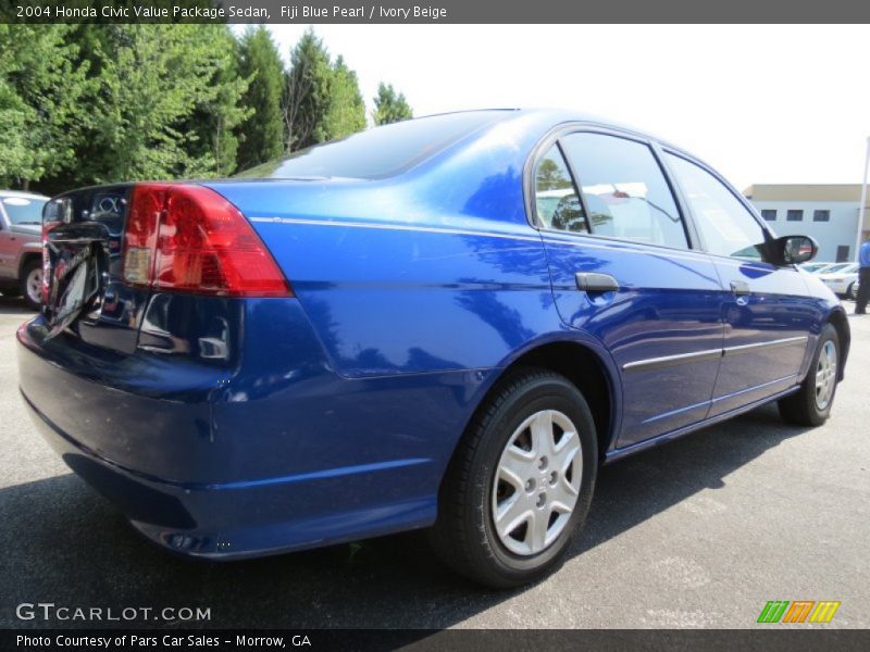 Fiji Blue Pearl / Ivory Beige 2004 Honda Civic Value Package Sedan