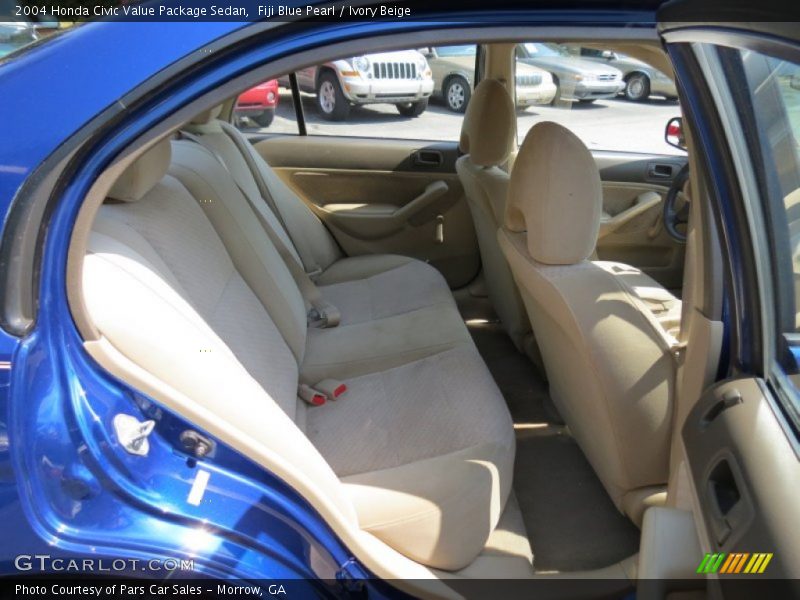 Fiji Blue Pearl / Ivory Beige 2004 Honda Civic Value Package Sedan