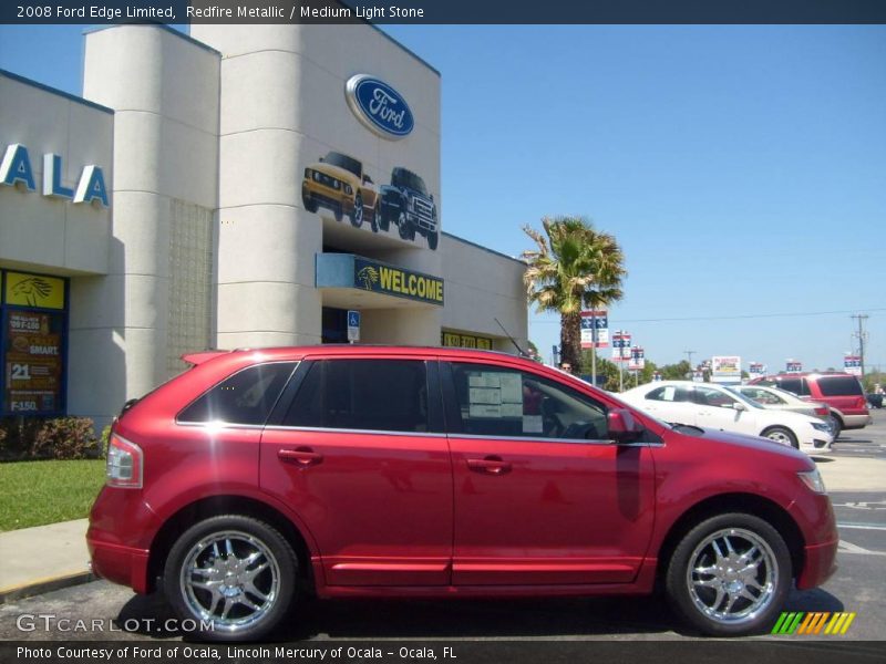 Redfire Metallic / Medium Light Stone 2008 Ford Edge Limited