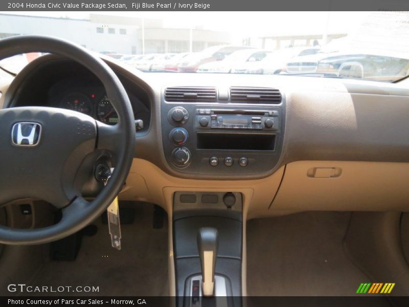 Fiji Blue Pearl / Ivory Beige 2004 Honda Civic Value Package Sedan