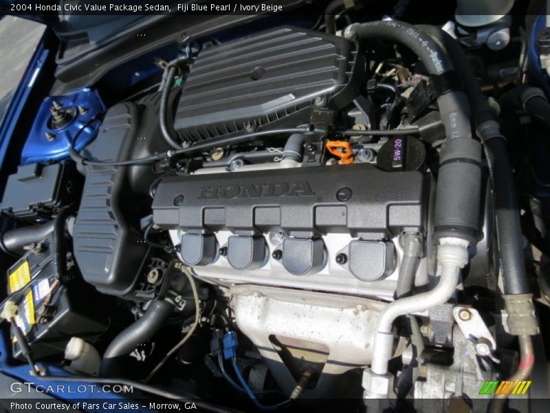 Fiji Blue Pearl / Ivory Beige 2004 Honda Civic Value Package Sedan