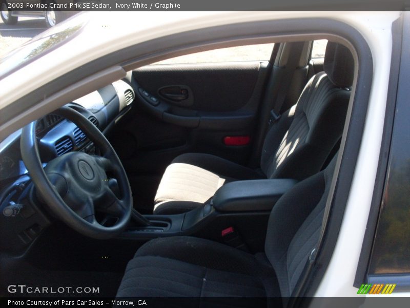 Ivory White / Graphite 2003 Pontiac Grand Prix SE Sedan