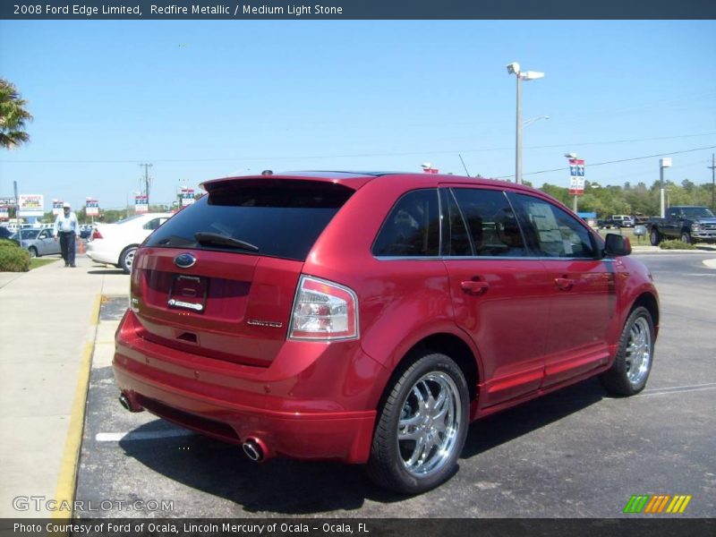 Redfire Metallic / Medium Light Stone 2008 Ford Edge Limited