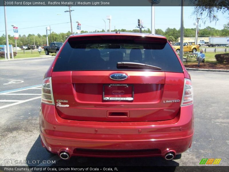 Redfire Metallic / Medium Light Stone 2008 Ford Edge Limited