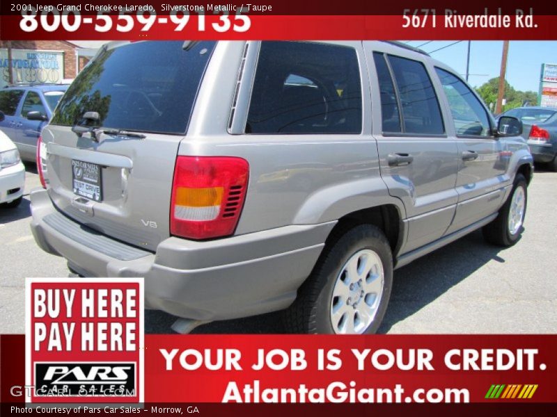 Silverstone Metallic / Taupe 2001 Jeep Grand Cherokee Laredo