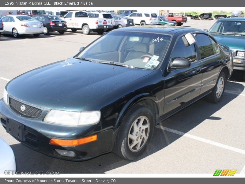 Black Emerald / Beige 1995 Nissan Maxima GLE