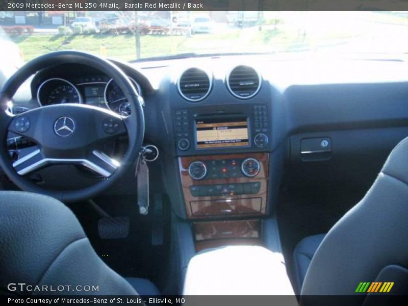 Barolo Red Metallic / Black 2009 Mercedes-Benz ML 350 4Matic