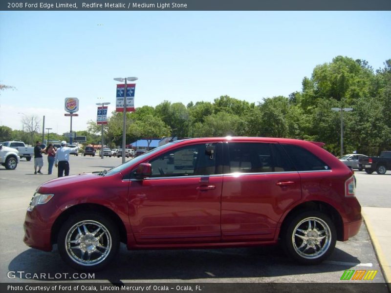Redfire Metallic / Medium Light Stone 2008 Ford Edge Limited