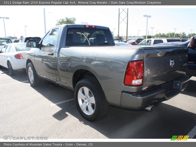Mineral Gray Metallic / Dark Slate Gray/Medium Graystone 2011 Dodge Ram 1500 Express Regular Cab 4x4