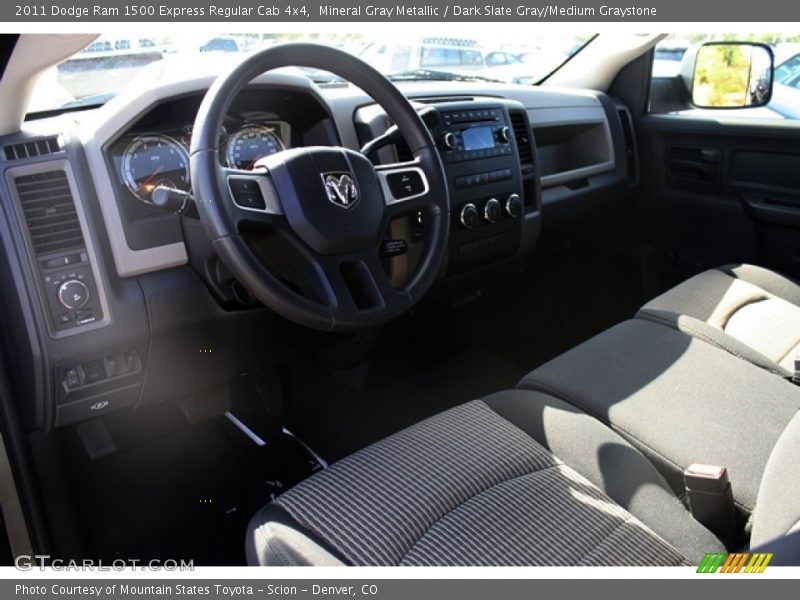 Mineral Gray Metallic / Dark Slate Gray/Medium Graystone 2011 Dodge Ram 1500 Express Regular Cab 4x4