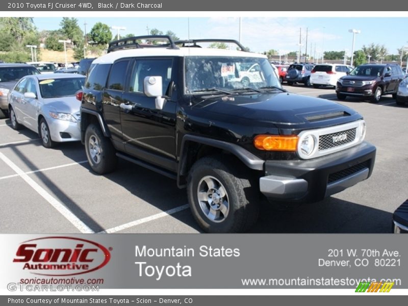 Black / Dark Charcoal 2010 Toyota FJ Cruiser 4WD