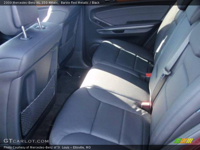 Barolo Red Metallic / Black 2009 Mercedes-Benz ML 350 4Matic