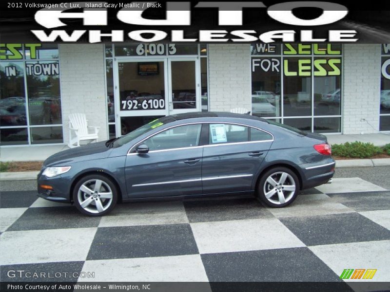 Island Gray Metallic / Black 2012 Volkswagen CC Lux