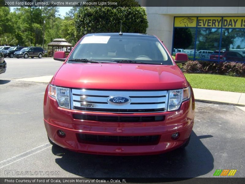 Redfire Metallic / Medium Light Stone 2008 Ford Edge Limited