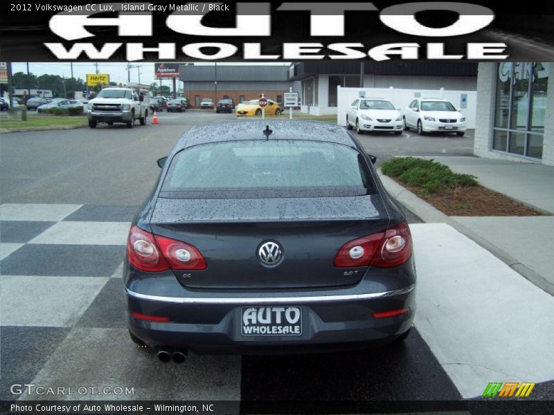 Island Gray Metallic / Black 2012 Volkswagen CC Lux