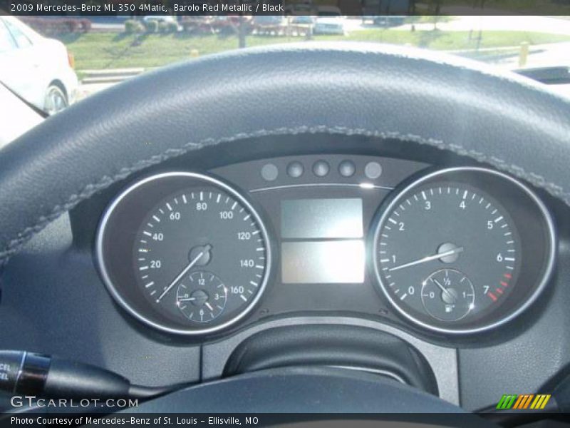 Barolo Red Metallic / Black 2009 Mercedes-Benz ML 350 4Matic
