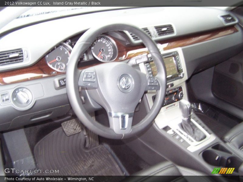 Island Gray Metallic / Black 2012 Volkswagen CC Lux