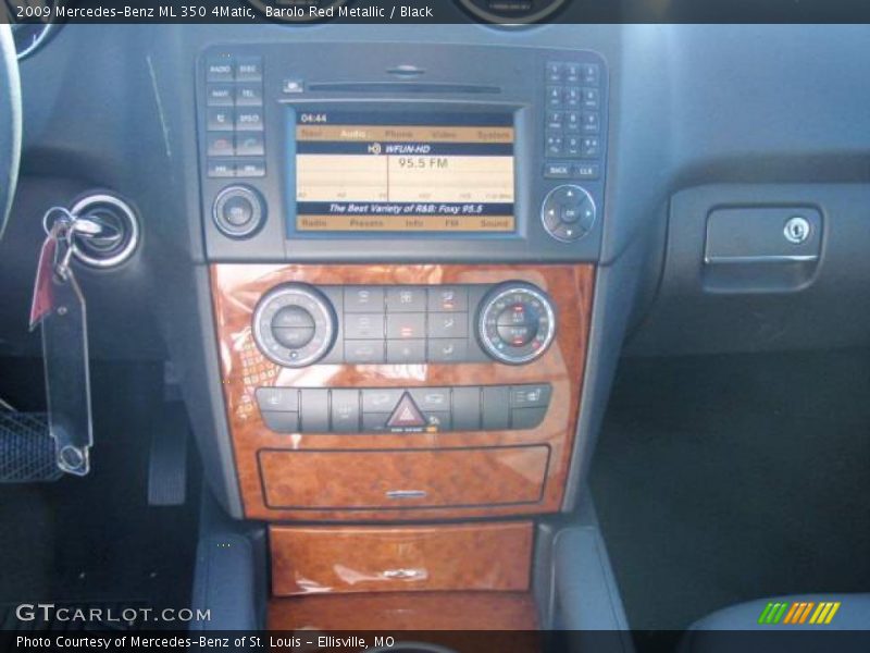 Barolo Red Metallic / Black 2009 Mercedes-Benz ML 350 4Matic