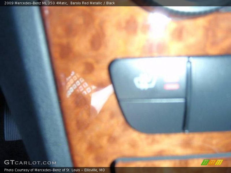 Barolo Red Metallic / Black 2009 Mercedes-Benz ML 350 4Matic