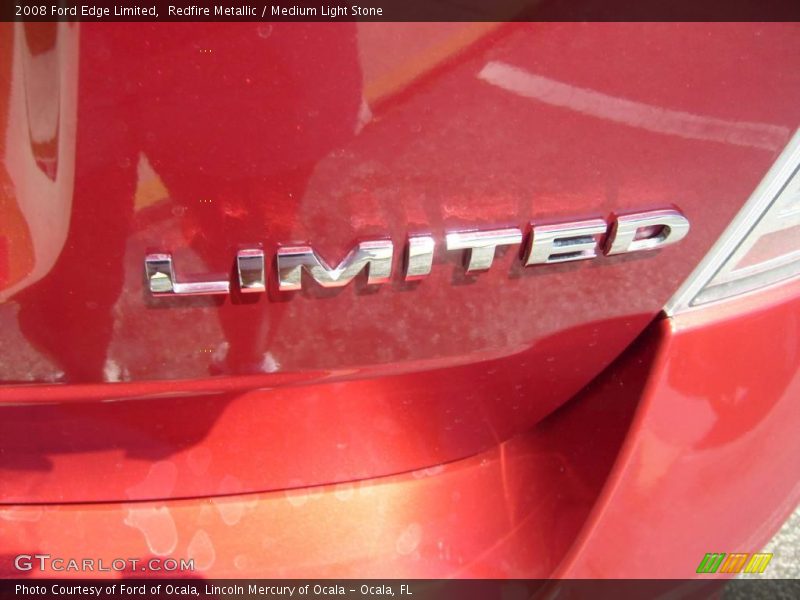 Redfire Metallic / Medium Light Stone 2008 Ford Edge Limited