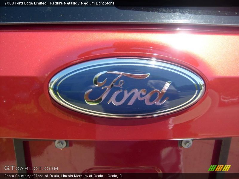Redfire Metallic / Medium Light Stone 2008 Ford Edge Limited