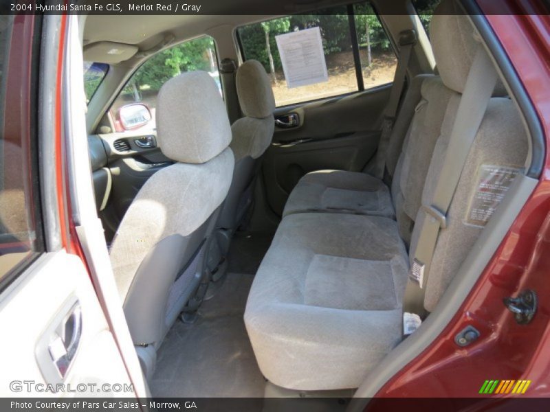 Merlot Red / Gray 2004 Hyundai Santa Fe GLS