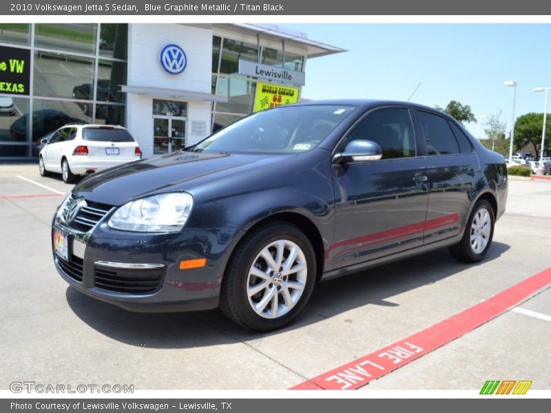 Blue Graphite Metallic / Titan Black 2010 Volkswagen Jetta S Sedan