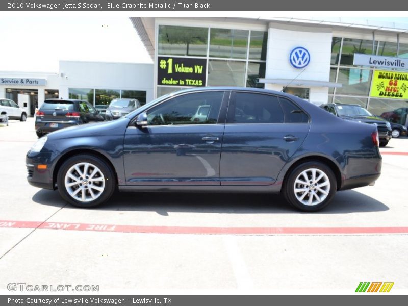 Blue Graphite Metallic / Titan Black 2010 Volkswagen Jetta S Sedan