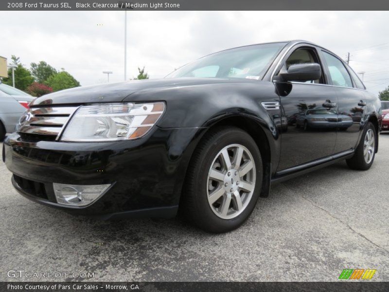 Black Clearcoat / Medium Light Stone 2008 Ford Taurus SEL