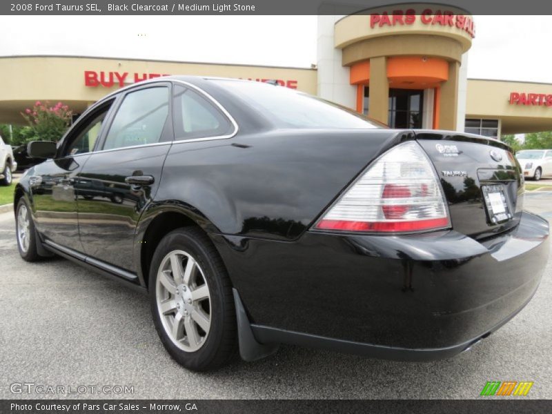 Black Clearcoat / Medium Light Stone 2008 Ford Taurus SEL