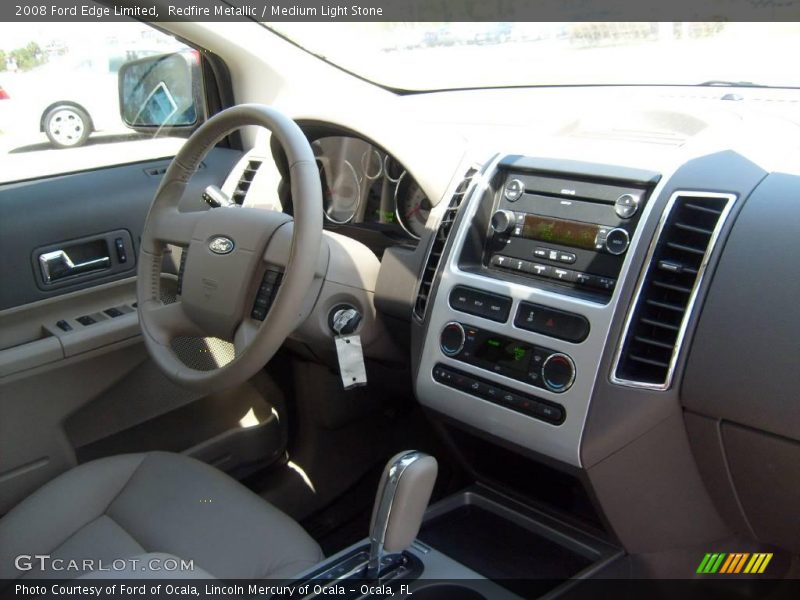 Redfire Metallic / Medium Light Stone 2008 Ford Edge Limited