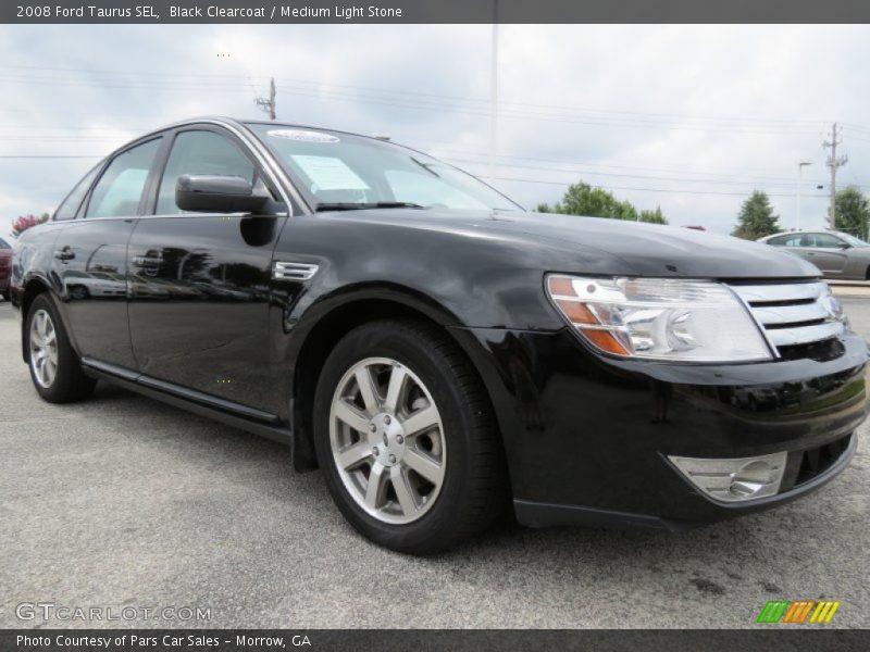 Black Clearcoat / Medium Light Stone 2008 Ford Taurus SEL