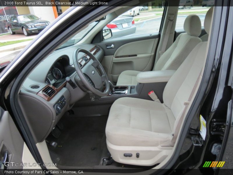 Black Clearcoat / Medium Light Stone 2008 Ford Taurus SEL