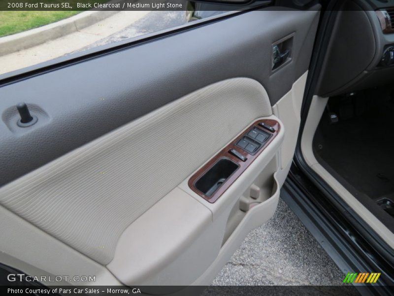 Black Clearcoat / Medium Light Stone 2008 Ford Taurus SEL