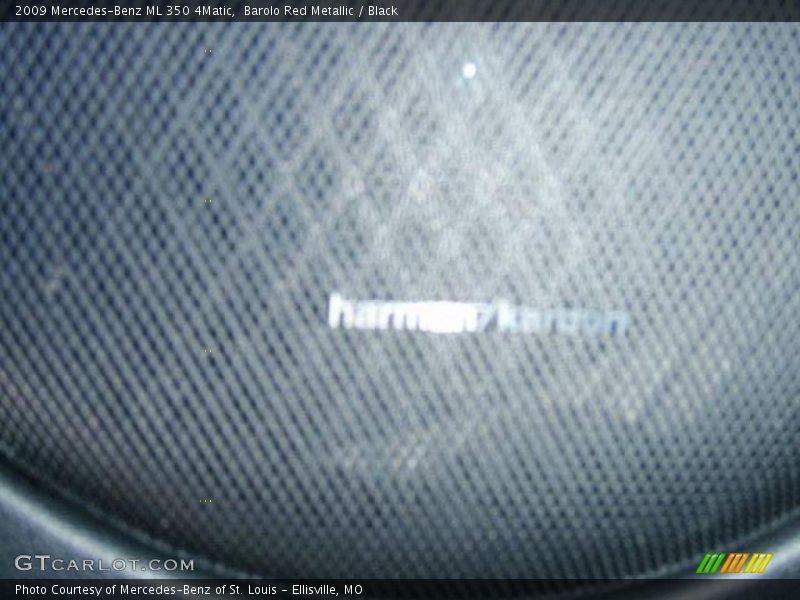 Barolo Red Metallic / Black 2009 Mercedes-Benz ML 350 4Matic