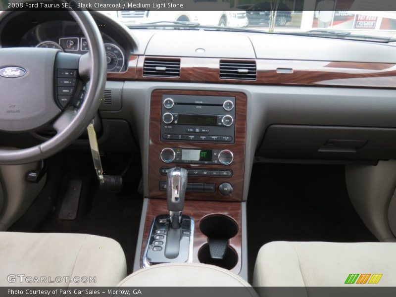 Black Clearcoat / Medium Light Stone 2008 Ford Taurus SEL