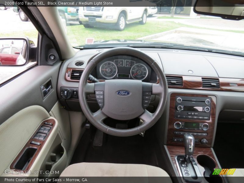 Black Clearcoat / Medium Light Stone 2008 Ford Taurus SEL