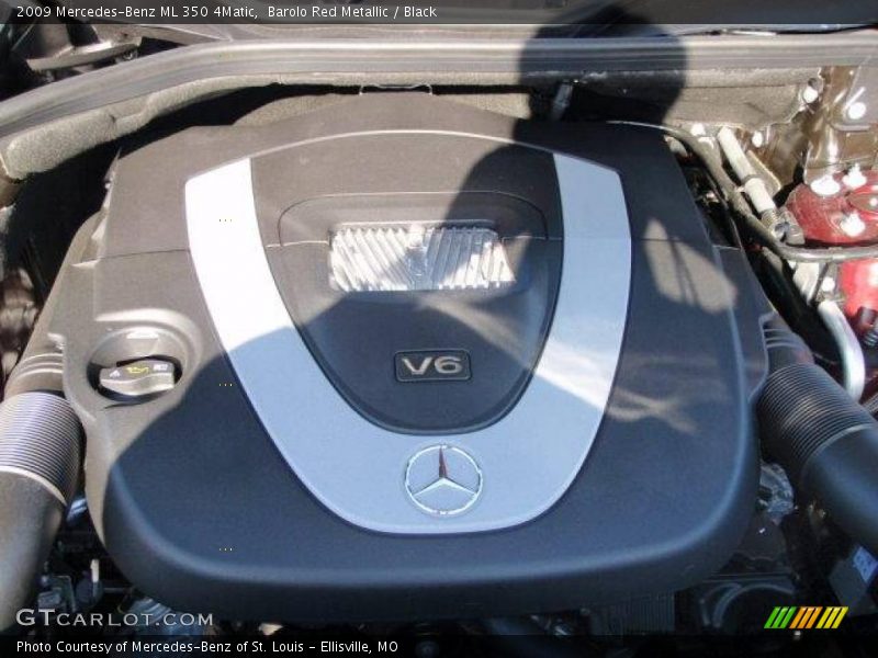 Barolo Red Metallic / Black 2009 Mercedes-Benz ML 350 4Matic
