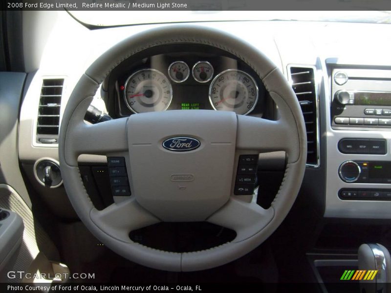 Redfire Metallic / Medium Light Stone 2008 Ford Edge Limited