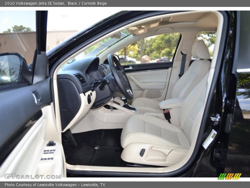 Black / Cornsilk Beige 2010 Volkswagen Jetta SE Sedan