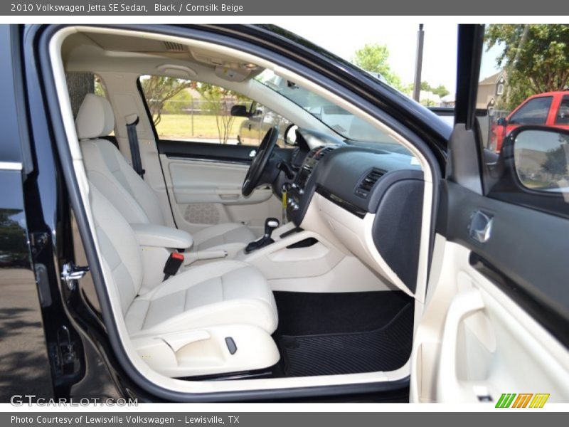 Black / Cornsilk Beige 2010 Volkswagen Jetta SE Sedan