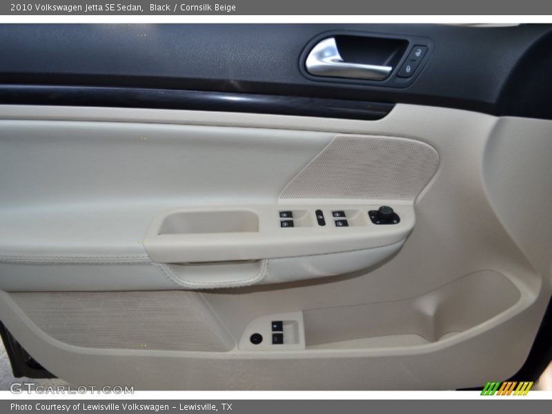 Black / Cornsilk Beige 2010 Volkswagen Jetta SE Sedan
