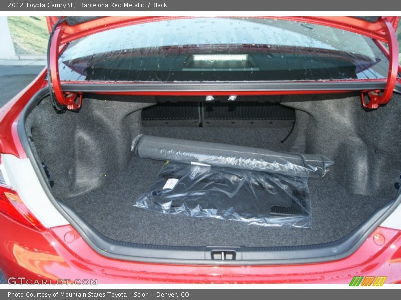 Barcelona Red Metallic / Black 2012 Toyota Camry SE