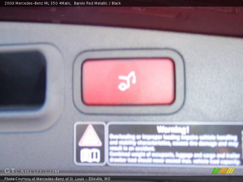 Barolo Red Metallic / Black 2009 Mercedes-Benz ML 350 4Matic