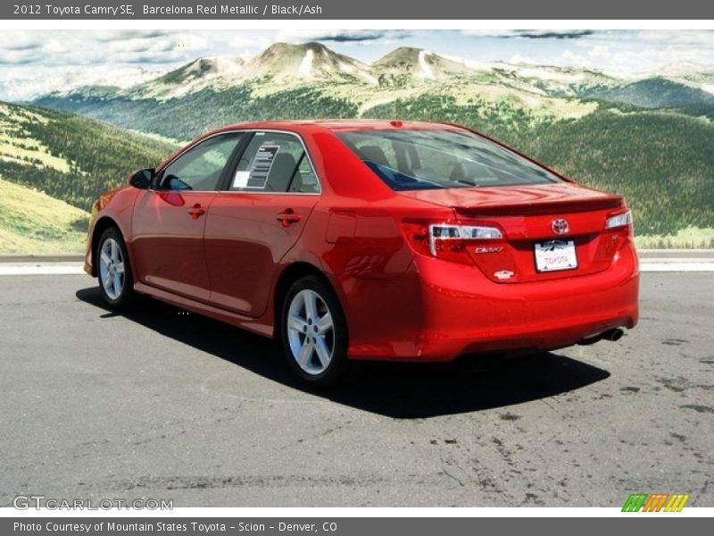 Barcelona Red Metallic / Black/Ash 2012 Toyota Camry SE