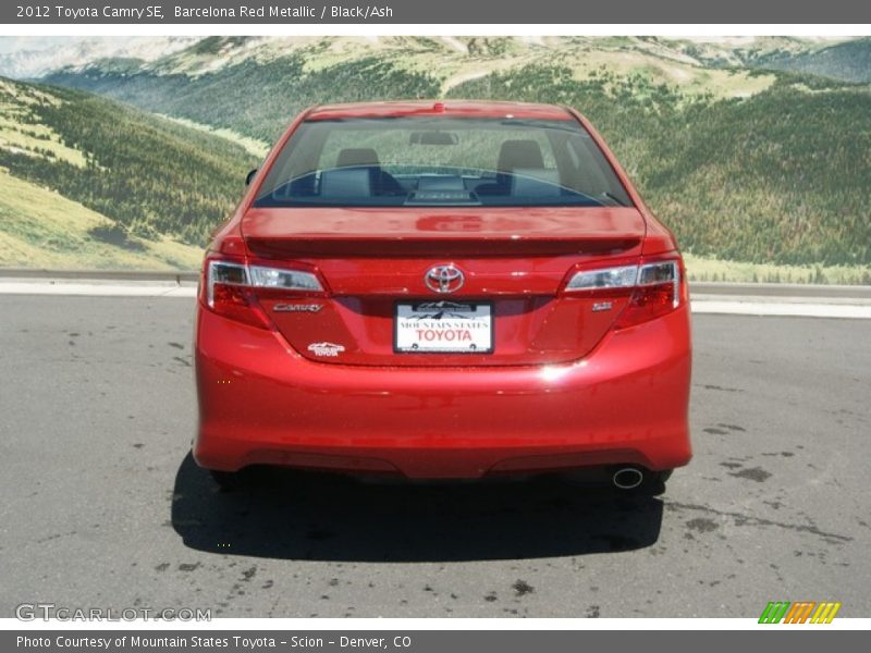 Barcelona Red Metallic / Black/Ash 2012 Toyota Camry SE