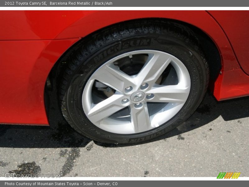 Barcelona Red Metallic / Black/Ash 2012 Toyota Camry SE